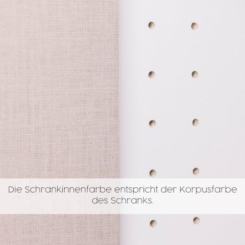 Rauch Möbel Shinjo Kleiderschrank 4-türig – 4 Schubladen, Massivholzfüße, Grau metallic/Schwarz, 187×203×53