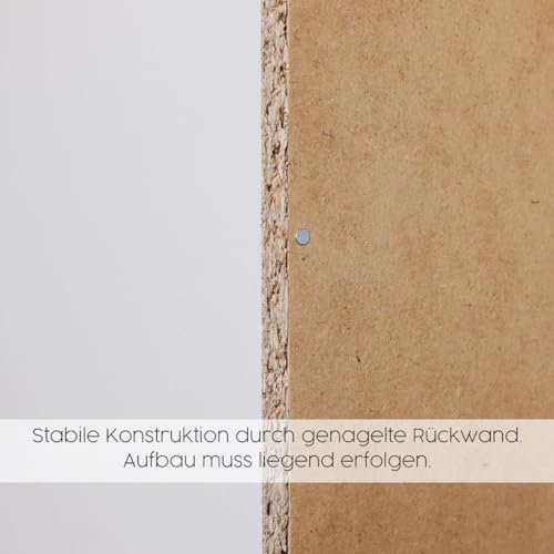 Rauch Möbel Shinjo Kleiderschrank 4-türig – 4 Schubladen, Massivholzfüße, Grau metallic/Schwarz, 187×203×53