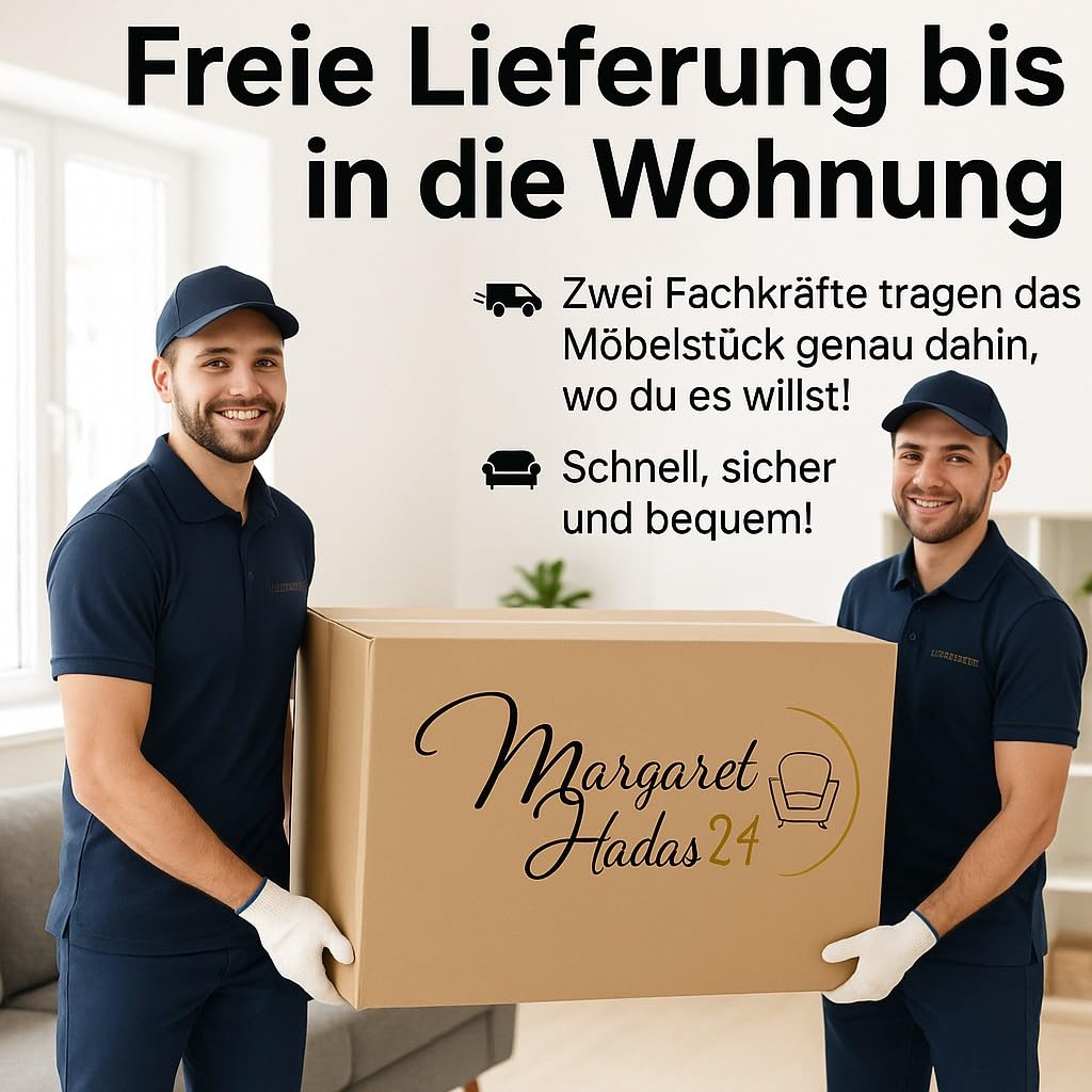 Hadas24 Kleiderschrank Lili Schwebetür – Lamellen, Kleiderstange, 250 cm, Schwarz/Braun