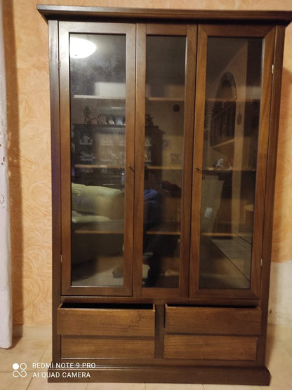 Mar.c.a. Design Geräteschrank Holz (Pappel) – 2 Türen, platzsparend, Made in Italy, Innenbereich