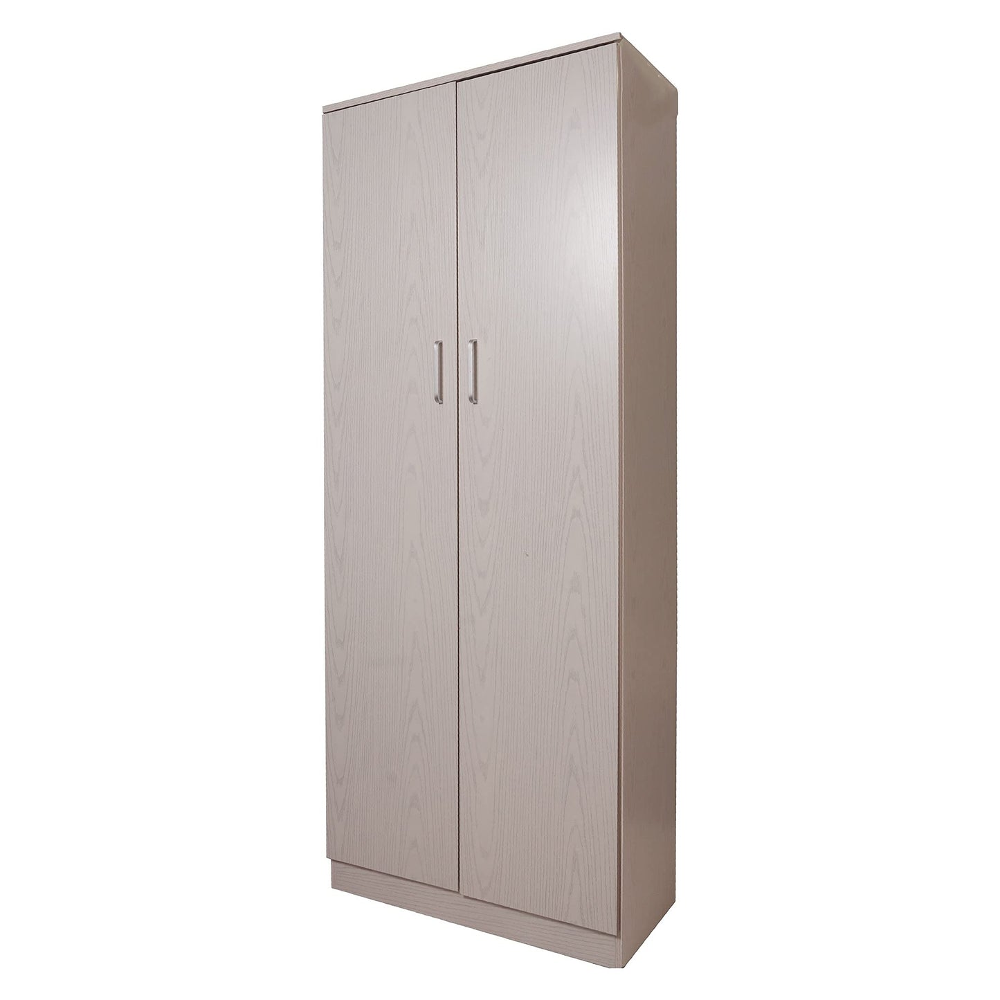 Dmora Mehrzweckschrank 2 Türen – 5 Regale, kompakt, Made in Italy, 71×38×182 cm, Eiche gebleicht