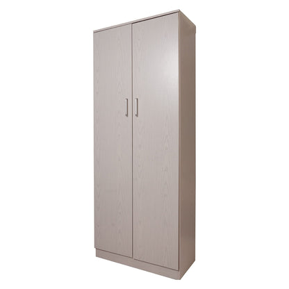 Dmora Mehrzweckschrank 2 Türen – 5 Regale, kompakt, Made in Italy, 71×38×182 cm, Eiche gebleicht