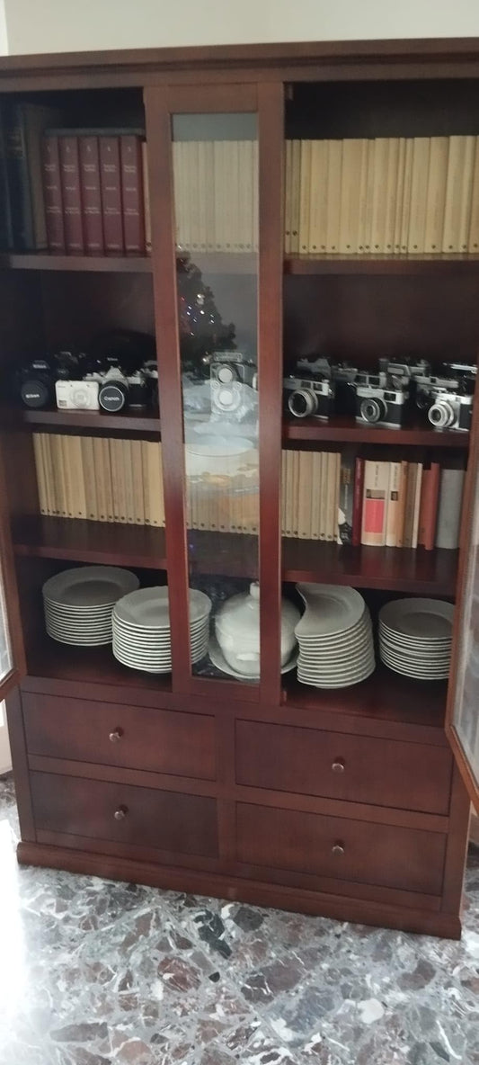 Mar.c.a. Design Geräteschrank Holz (Pappel) – 2 Türen, platzsparend, Made in Italy, Innenbereich